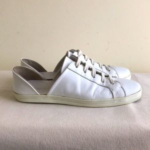 Women's White Leather Sneakers